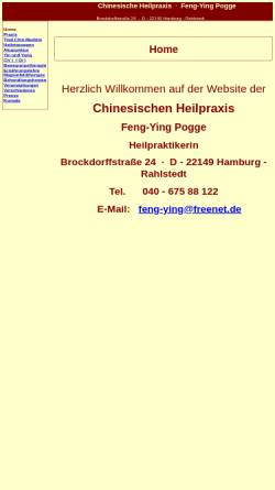 Vorschau der mobilen Webseite www.chinesischeheilpraxis.de, Feng-Ying Pogge