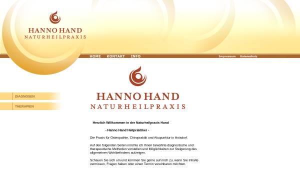 Vorschau von www.naturheilpraxis-hand.de, Hanno Hand