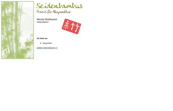 Vorschau von www.seidenbambus.de, Seidenbambus - Traditionelle Chinesische Medizin