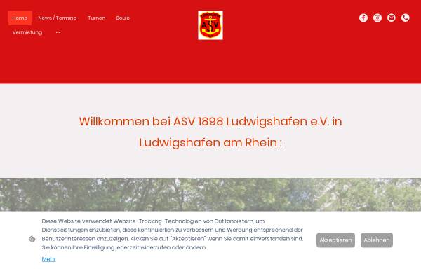 Vorschau von www.asv-lu.de, Allgemeiner Sportverein Ludwigshafen e.V.