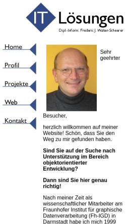 Vorschau der mobilen Webseite www.itloesungen.de, IT Lösungen Dipl.-Inform. Frederic J. Walter-Scheerer