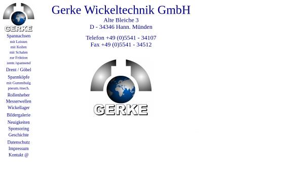 Vorschau von www.gerke-wt.de, Gerke Wickeltechnik GmbH