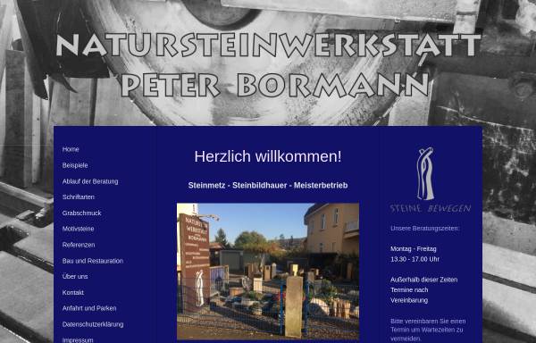 Vorschau von www.natursteinwerkstatt.com, Natursteinwerkstatt Peter Bormann Hann. Münden