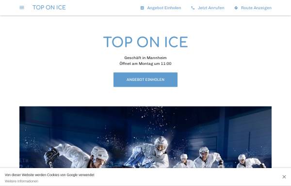 Vorschau von toponice.business.site, Top on Ice, Hockey & Inline
