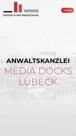Vorschau der mobilen Webseite www.kanzlei-mediadocks.de, Kanzlei in den Media Docks