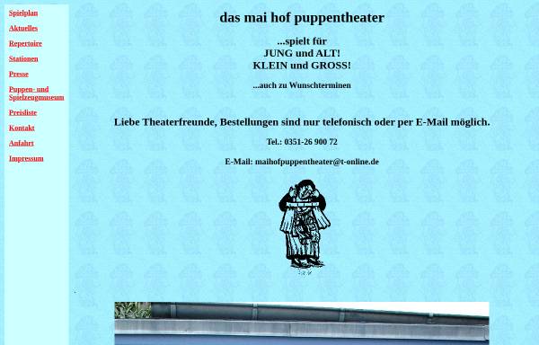 Vorschau von www.puppentheater-dresden.de, Mai Hof Puppentheater