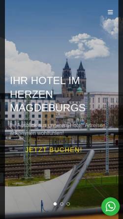 Vorschau der mobilen Webseite www.cityhotel-magdeburg.de, City Hotel am Busbahnhof/Hauptbahnhof