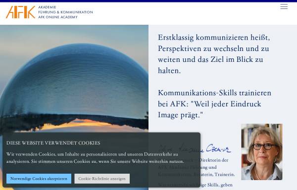 Vorschau von www.afk-online.com, AFK - Akademie Führung und Kommunikation