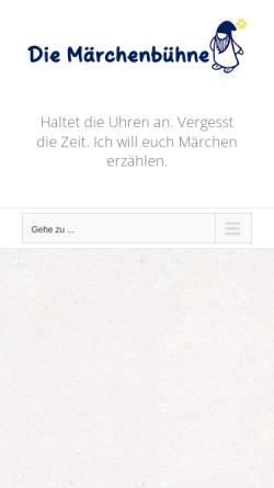Vorschau der mobilen Webseite märchenbühne.at, Die Märchenbühne Klagenfurt