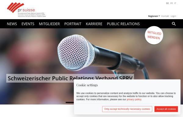 Vorschau von prsuisse.ch, SPRI Schweizerisches Public Relations Institut