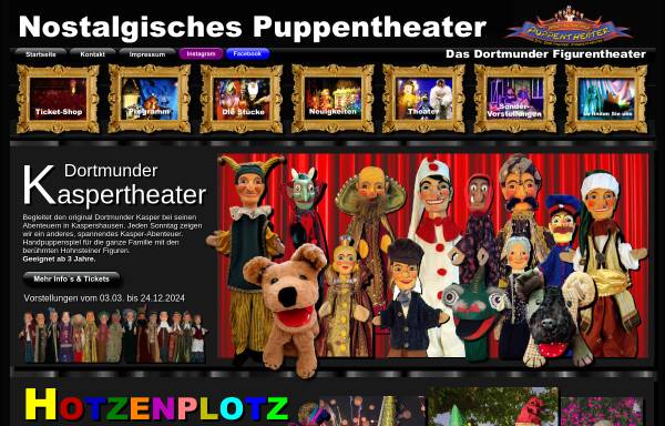 Vorschau von www.nostalgisches-puppentheater.de, Nostalgisches Puppentheater