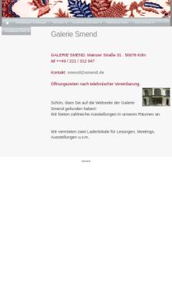 Vorschau der mobilen Webseite www.smend.de, Galerie Smend