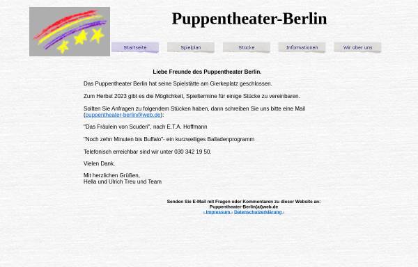 Vorschau von www.puppentheater-berlin.de, Puppentheater Berlin