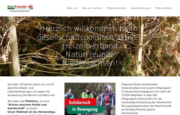 Vorschau von niedersachsen.naturfreunde.de, NaturFreunde Landesverband Niedersachsen e.V.