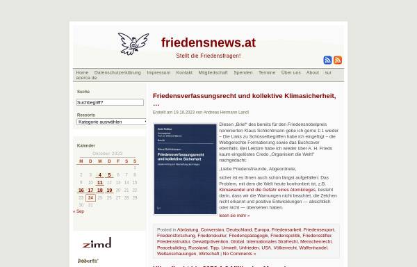 Vorschau von www.friedensnews.at, friedensnews.at