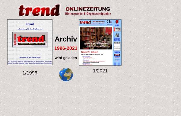 Vorschau von www.trend.infopartisan.net, trend onlinezeitung Hintergründe & Gegenstandpunkte