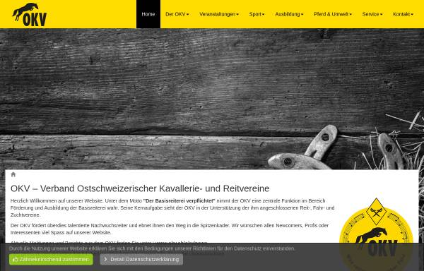 Vorschau von www.okv.ch, OKV -Verband ostschweizerischer Kavallerie- und Reitvereine