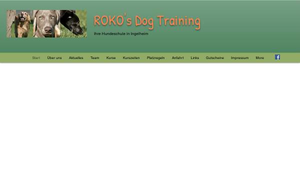 Vorschau von www.rokosdogtraining.de, Roko's Dog Training