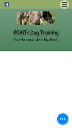 Vorschau der mobilen Webseite www.rokosdogtraining.de, Roko's Dog Training