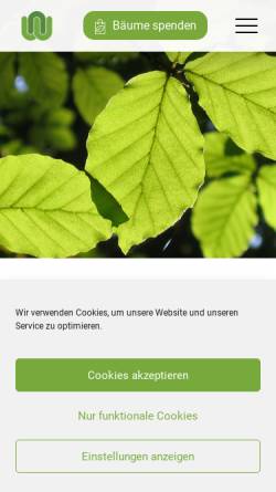 Vorschau der mobilen Webseite www.wald.de, Waldbrand