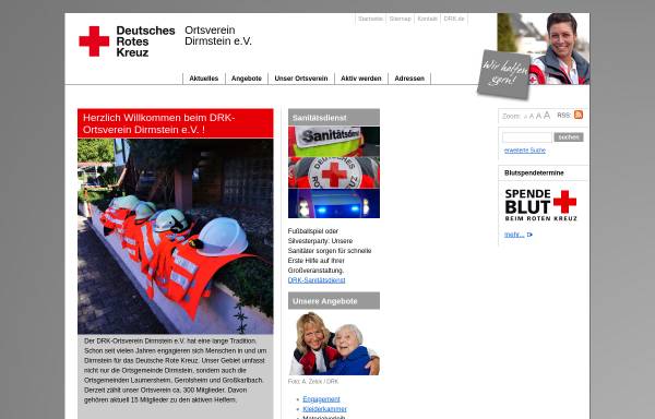 Vorschau von www.drk-dirmstein.de, DRK Ortsverein Dirmstein e.V.