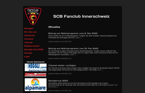 Vorschau von www.scb-innerschweiz.ch, SCB Fanclub Innerschweiz