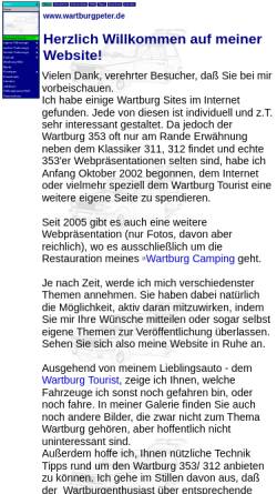 Vorschau der mobilen Webseite www.wartburgpeter.de, Wartburgpeter