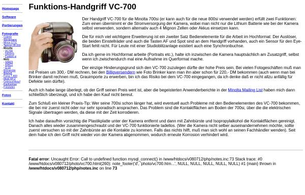 Funktions-Handgriff VC-700