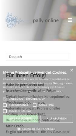 Vorschau der mobilen Webseite pally.ch, Small Solutions@Web