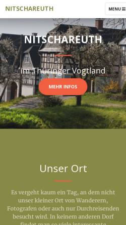 Vorschau der mobilen Webseite www.nitschareuth.de, Dorf Nitschareuth