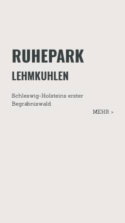 Vorschau der mobilen Webseite ruhepark-lehmkuhlen.de, Ruhepark Lehmkuhlen