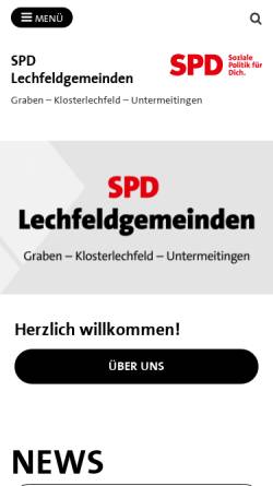 Vorschau der mobilen Webseite spd-lechfeld.de, SPD der Lechfeldgemeinden