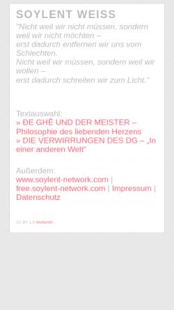Vorschau der mobilen Webseite www.soylent-weiss.de, Soylent-Weiss