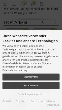 Vorschau der mobilen Webseite www.pferdefit.de, Pferdefit.de