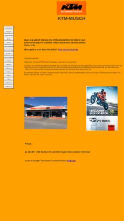 Vorschau der mobilen Webseite www.ktm-musch.de, KTM Musch