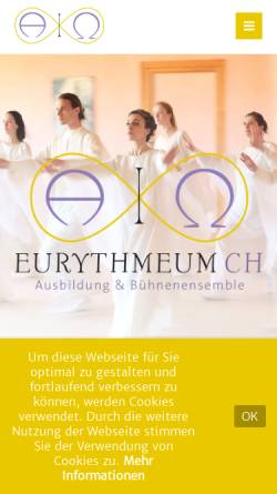 Vorschau der mobilen Webseite www.eurythmie.ch, Akademie für Eurythmische Kunst Baselland
