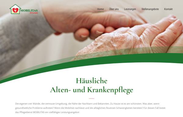 Vorschau von www.mobilitas-pflege.de, Pflegedienst Mobilitas