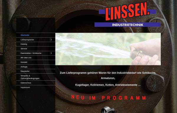 Vorschau von www.linssentechnik.de, Linssen Industrie + Umwelttechnik e.K.