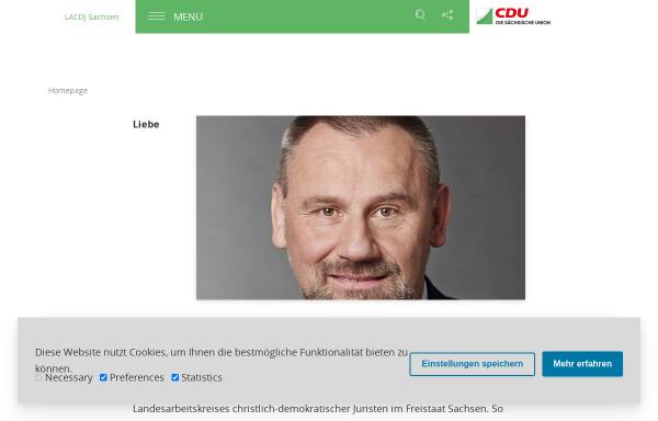 Vorschau von www.lacdj-sachsen.de, Landesarbeitskreis Christlich Demokratischer Juristen im Freistaat Sachsen