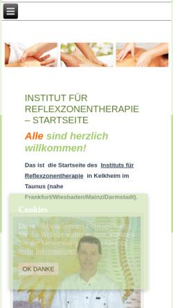 Vorschau der mobilen Webseite www.fuss-reflex.de, Institut für Reflexzonentherapie