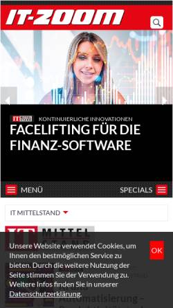 Vorschau der mobilen Webseite www.itmittelstand.de, IT Mittelstand