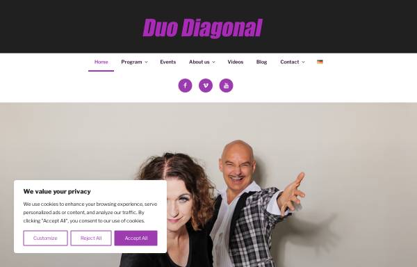 Vorschau von www.duodiagonal.de, Duo Diagonal - Bewegte Komik
