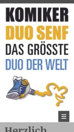 Vorschau der mobilen Webseite www.duosenf.ch, Duo Senf