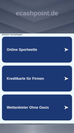 Vorschau der mobilen Webseite www.ecashpoint.de, ECashPoint Witko GbR
