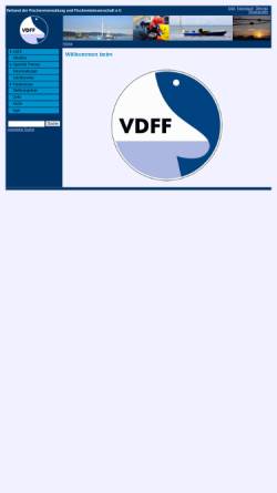 Vorschau der mobilen Webseite www.vdff-fischerei.de, Verband Deutscher Fischereiverwaltungsbeamter und Fischereiwissenschaftler e.V.
