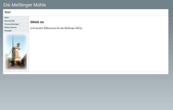 Vorschau von www.messlinger-muehle.de, Die Meßlinger Mühle