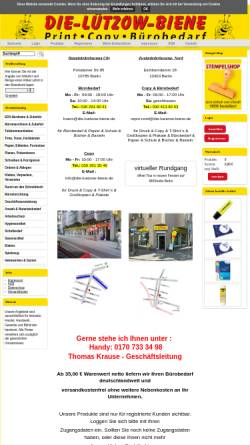 Vorschau der mobilen Webseite www.amluetzow.de, Lichtpauserei 
