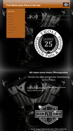 Vorschau der mobilen Webseite www.trollhd.de, TROLL Motorcycle Parts & Service