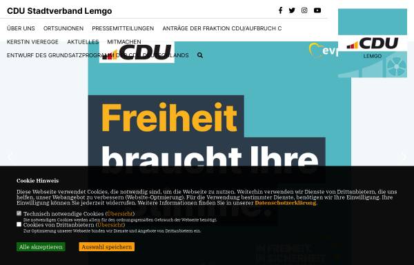 Vorschau von www.cdu-lemgo.de, CDU-Stadtverband Lemgo