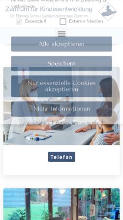 Vorschau der mobilen Webseite www.zentrum-fuer-kindesentwicklung.de, Zentrum für Kindesentwicklung
